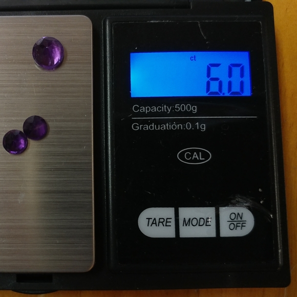 Amethyst, faceted, ready to set - Picture 6 of 6